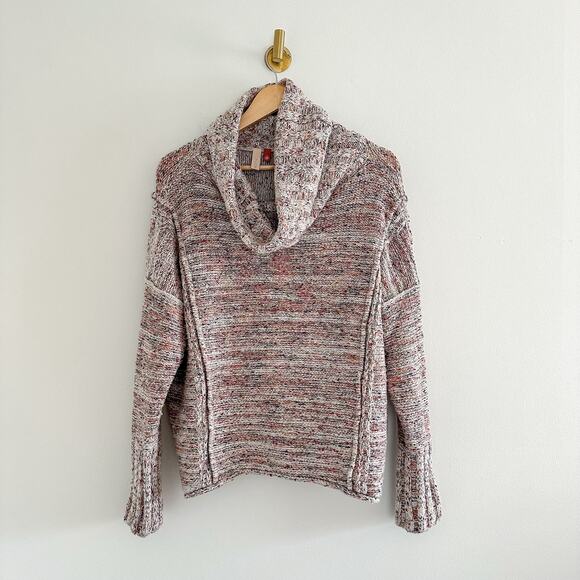 Anthropologie Pilcro Cowl Neck Multi Fleck Chunky Knit Sweater S - Picture 1 of 9